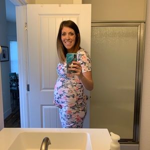 Maternity floral dress